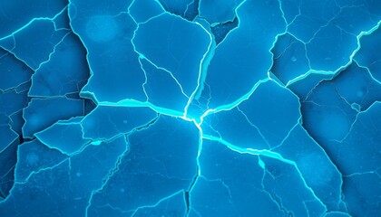 Cold fractured ice surface with glowing accents for tablet customization