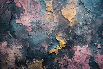 Fototapeta premium A close-up shot of a wall with peeling paint, great for interior design or renovation projects