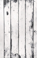 Fototapeta premium Distressed and weathered wooden planks with visible cracks and chipped paint, featuring rustic texture and natural wood grain patterns, perfect for vintage and aged design themes