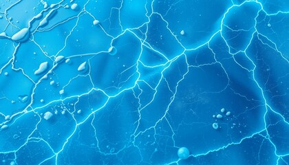 Obraz premium Frozen ice sheet with glowing lines for smartphone wallpapers