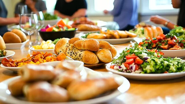 An interfaith Yom Kippur break-fast where friends and family from different religious traditions come together after the Yom Kippur fast