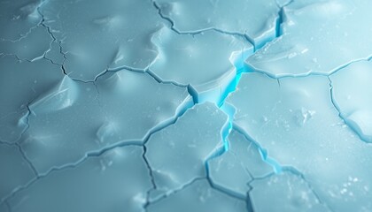 Obraz premium Jagged ice with glowing fractures for mobile wallpaper