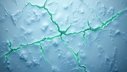 Obraz premium Cracked icy surface glowing in cool tones for desktop backgrounds