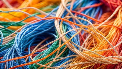 Macro View of Intertwined Paper Fibers