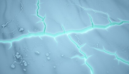 Jagged Ice with Electric Patterns