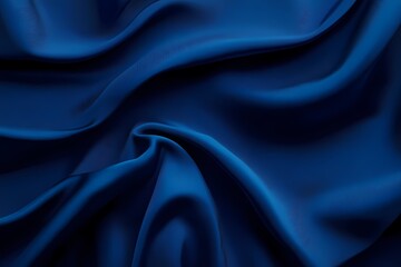 Fototapeta premium Rich Sapphire Blue Fabric Background Texture