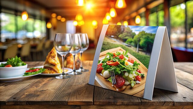 Versatile Table Tent Template for Restaurants, Events, and Promotions - Customizable Design Layout