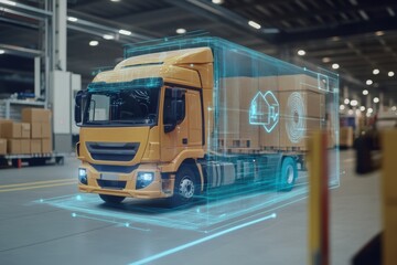 Innovative augmented reality system enhances delivery tracking and package management in logistics warehouse