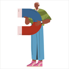 Young Businessman. Flat Vector Illustration