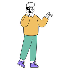 Businessman. Flat Vector Illustration