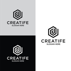 D logo design Vector iimage 
