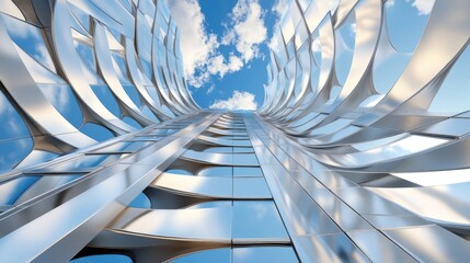 Obraz premium Modern Building with Unique Architectural Design