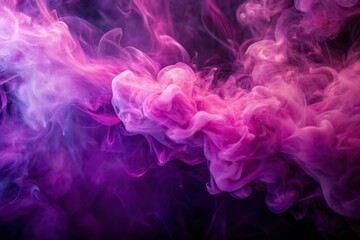 Abstract purple background with fucsia smoke isolated on a long shot, concept, illustration, artistic, elegant, aesthetic, flowing, background, colorful, texture, wallpaper, modern