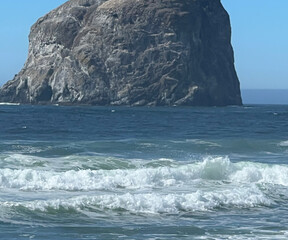 Ocean with big rock