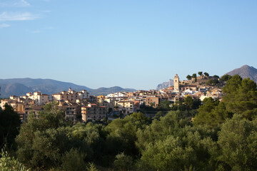 Fototapeta premium Old town of Polop de la Marina, Spain