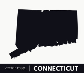 U.S states map. State of Connecticut vector map. you can use it for any needs.