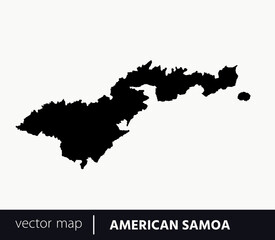 Obraz premium U.S Inhabited territories map. American Samoa vector map. you can use it for any needs.