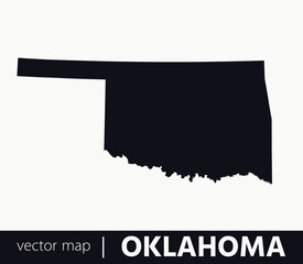 U.S states map. State of Oklahoma vector map. you can use it for any needs.