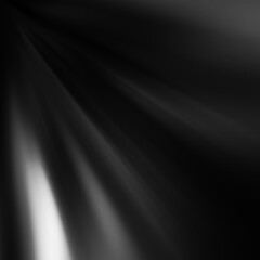 Black and white shine motion effect. Abstract glowing background. Grayscale sparkle. Monochrome wallpaper. Colorless texture backdrop and banner.