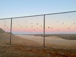 Lock Fence Sunrise Oxford Mississippi