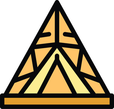 recommend clip art: Native american teepee standing on wooden platform with entrance covered with piece of fabric