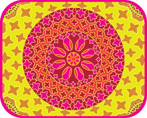 Mandala coloring book for kids mandala coloring page yellow background