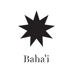 Obraz premium Bahai line icon set. nine pointed Baha symbol. Persian star line icon suitable for apps and websites UI designs.