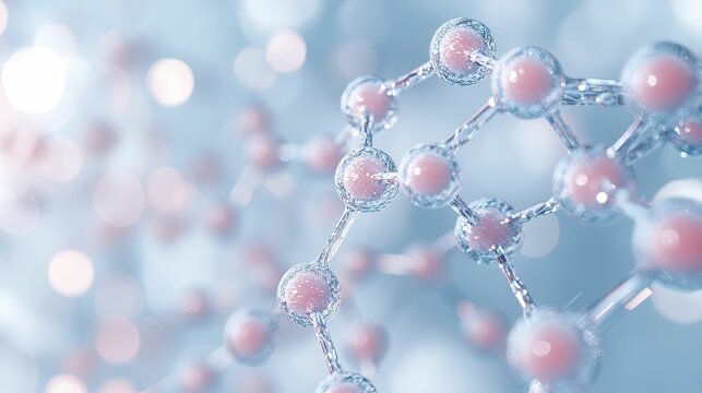 AI-based Nanotechnology, A visual of nanotechnology applications being integrated with AI, set against a scientific backdrop, 3D illustration