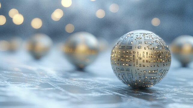 Quantum Encryption Devices, A representation of devices utilizing quantum encryption techniques, set against a scientific background, 3D illustration