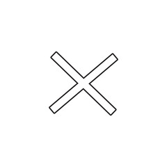 Close vector icon. Delete icon. remove, cancel, exit symbol.