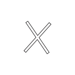 Close Icon, Close Menu Icon in Vector