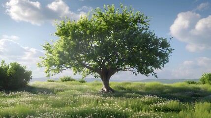 apple tree in spring