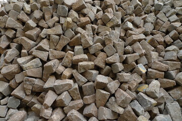 Crushed stone for pavement construction