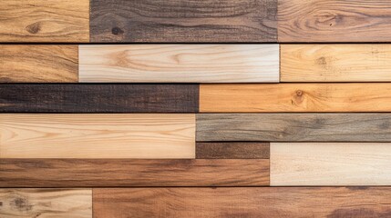 Naklejka premium Varied Wooden Planks for Textured Background Design