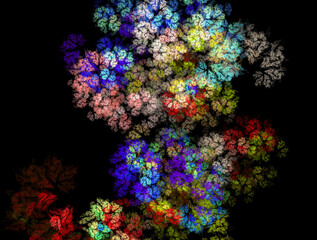 Imaginatory fractal abstract background Image