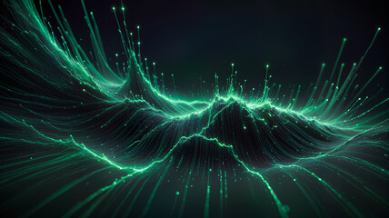 Graphic Data Stream visualization green Data Dream 