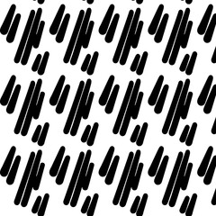 Driving Rain pattern, Vector, Seamless Repeating Pattern Tile, Black, White