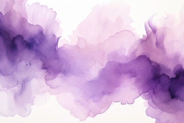 Fototapeta premium Abstract Purple Watercolor Painting - Dreamy Art Background