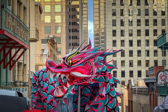 Chinese dragon in Chinatown San Francisco, California, USA