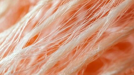 muscle fiber, highlighting its striated appearance