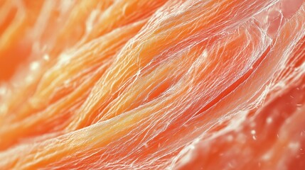 muscle fiber, highlighting its striated appearance