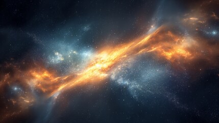 Fototapeta premium stunning visualization of the Milky Way, emphasizing the underlying mathematical principles