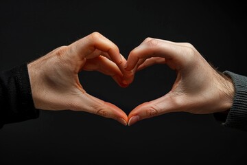 Obraz premium A person creating a heartfelt gesture with their hands