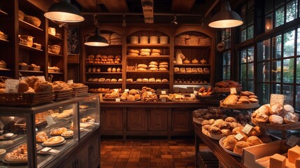bakery with freshly baked goods