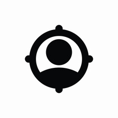 employee hunt recruitment icon sign vector