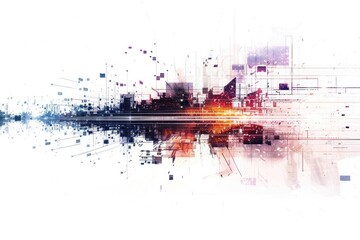 A dense urban area with numerous skyscrapers and structures