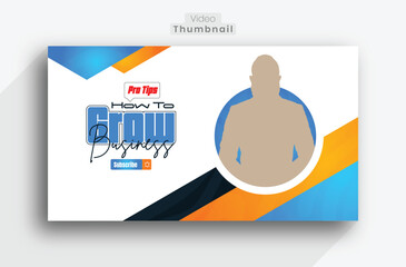 Flat abstract business youtube thumbnail
