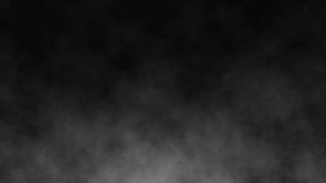 Smoke and Light Effects: Serene, Black and White Background with Wispy Vapor and Mystical, Ambient Glow