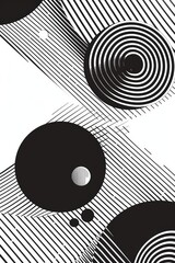 A close-up shot of intricate geometry patterns composed of circles and lines