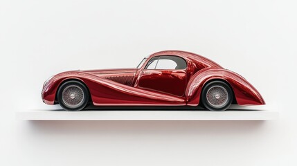 Fototapeta premium A breathtaking classic automobile with an exceptional vintage design, showcased on a